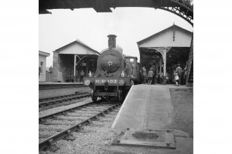 Forres Station
View showing the Highland Railway Centenary Train to Inverness