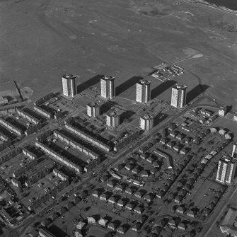 Aberdeen, Seaton, oblique aerial view, taken from the SW.