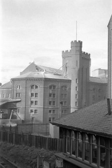 Glasgow, Scotstoun Mill Road, Scotstoun Mill
View from S showing block and part of SE and SW fronts of tower