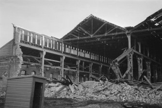 Glasgow, 58 Ferry Road, Pointhouse Boiler Works
View from WNW showing remains of NW front during demolition