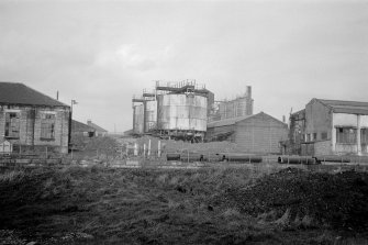Glasgow, 229-231 Castle Street, St Rollox Chemical Works
View from SSW showing holders and blocks on S front of works