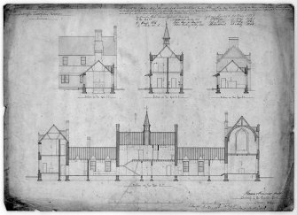Plans, sections and elevations.
Scanned image of D 39795.