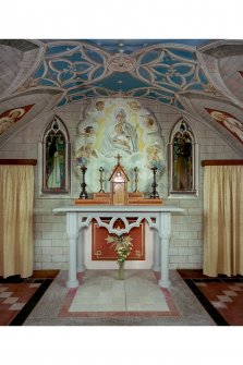 Scanned image of interior -view of altar table at East end