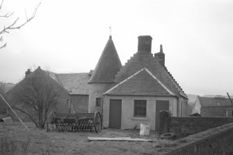 View from N showing NNE front of NE block (cottage)
