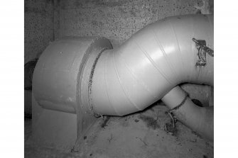 South tunnel, plant room, detail of extractor fan.