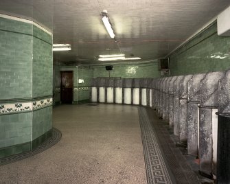 Aberdeen, Union Terrace Gentlemen's Public Toilets, view showing 23 stall urinals