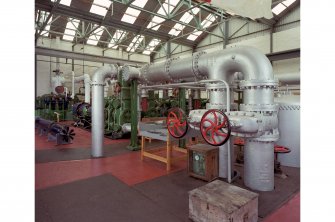 Pump room, interior.  
View of pump room from South West