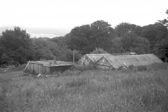 View from NNW showing roof and part of NNE front of former pyroligneous acid works