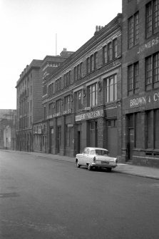 View from NE showing ESE front of River Engine Works with Brass Foundry and Store in background