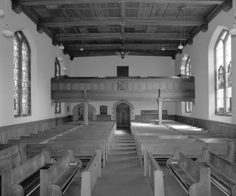 Kippen Parish Church, Stirling, general view of the interior.