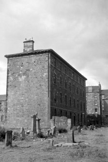 View from S showing SSW and ESE fronts of main block