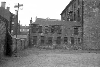 View from SSW showing SSW front of S block with part of main block on right