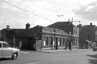 View from N showing NW front and part of NE front of High Street building