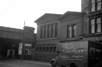 View from NNW showing part of NNE front of cork works with part of bridge in background