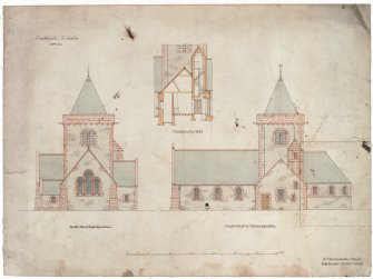 Sections and elevations, including details of  tower.