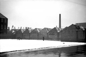 View from ENE showing ESE front of weaving sheds