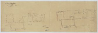 Plans of Acheson House. 
Inscribed: 'Sir Archibald Acheson's House, Canongate  Tracings of 1/8" scale plan'.