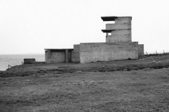 Battery observation post and gun emplacement, view from West