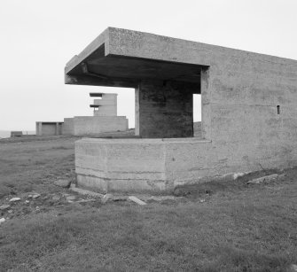 Searchlight emplacement and battery observation post, view from West