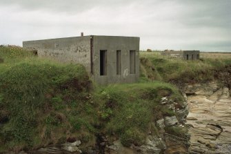 View of searchlight emplacements from South.