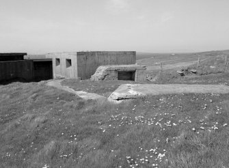 Scanne dimage of view of remains of World War I gun emplacement