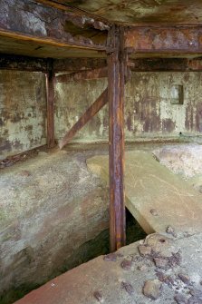 Scannned image of view of interior of gun emplacement