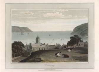 Coloured engraved view of Cromarty
Insc. "Cromarty.  Drawn and Engraved by Willm Daniell"
"Published by W.Daniell, Cleveland Street, Fitzroy Square, London"
u.s.   Dated "June 1, 1821"