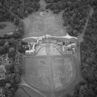 Scanned image of Hopetoun House.
Aerial view from East.