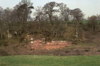 General view of the Ballochmyle outcrop, taken from the south-east.
