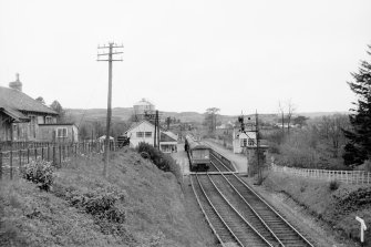General view from E showing train at station