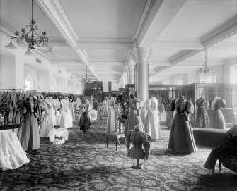 View of the women's fashion department in Jenner's Department Store, Princes Street, Edinburgh.