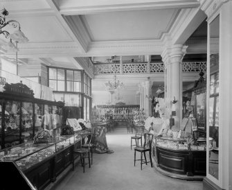 View of the haberdashery department in Jenner's Department Store, Princes Street, Edinburgh.