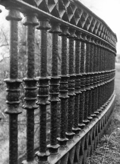 Forth and Clyde Canal, Luggie Water Aqueduct, view of railings.