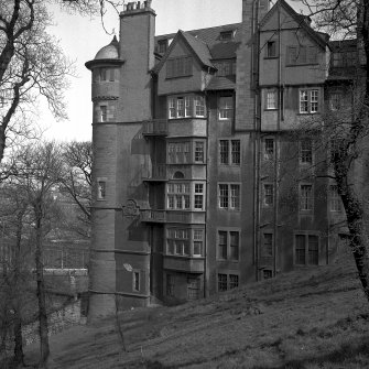 View of Ramsay Gardens from Princes Street Gardens below the Edinburgh Castle Esplanade
NMRS Survey of Private Collections
Digital Image Only