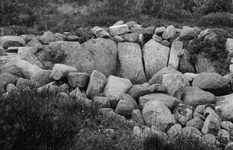 General view of cairn.
Original negative captioned: 'Cairn near Sundayswells, Learney by Torphins'.