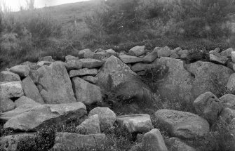 General view of cairn.
Original negative captioned: 'Cairn near Sundayswells, Learney by Torphins'.