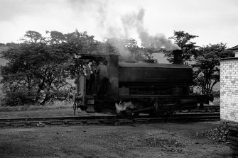 View showing colliery locomotive