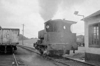 View showing colliery locomotive