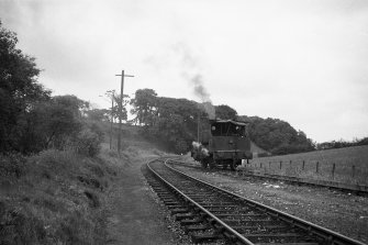 View showing colliery locomotive