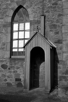 View of Duddingston Church - shelter for bell-ringer.