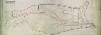 Scanned image showing location plan of Kinleith Mill, Currie.