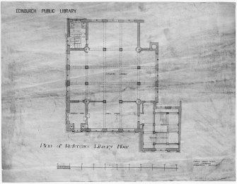 Plan of Reference Library Floor.
u.s. Dated "November 1898".
Digital image of E/12416.