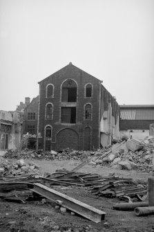 View from N showing remains of NNE front
