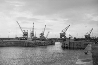 View from SSW showing SW front of entrance to dock