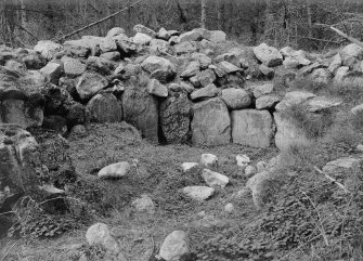 View of central area of the cairn.

