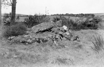 General view of remains of stone circle.