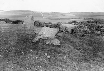 General view of remains of stone circle.
Photograph taken on different occasion from BN 978.