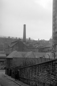 View from NE showing brewery with police station in foreground