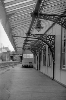 View from WNW showing awning of down platform building