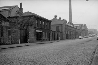 View from S showing ESE front of foundry office block with works in background